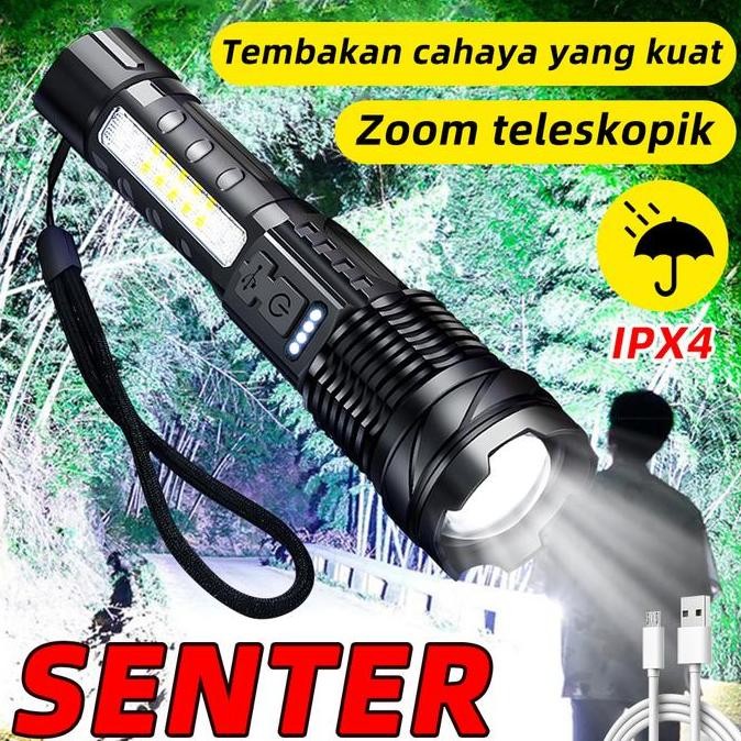 VELDORA- SENTER SWAT POLICE TERBAIK / SENTER LED RECHARGEABLE / SENTER CAS USB