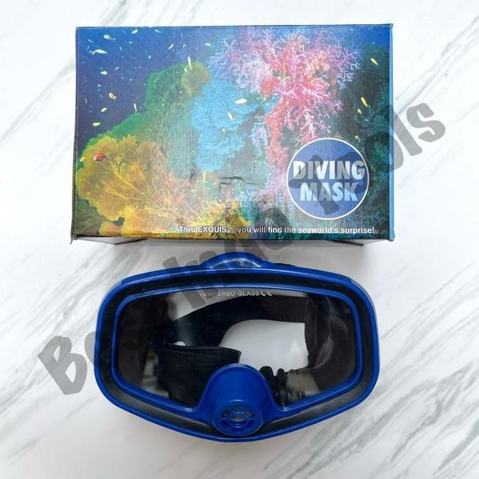 TERMURAH - DIVING MASK 2 GLASSES EXQUIS 6403 TW MENYELAM TAIWAN KACAMATA SELAM