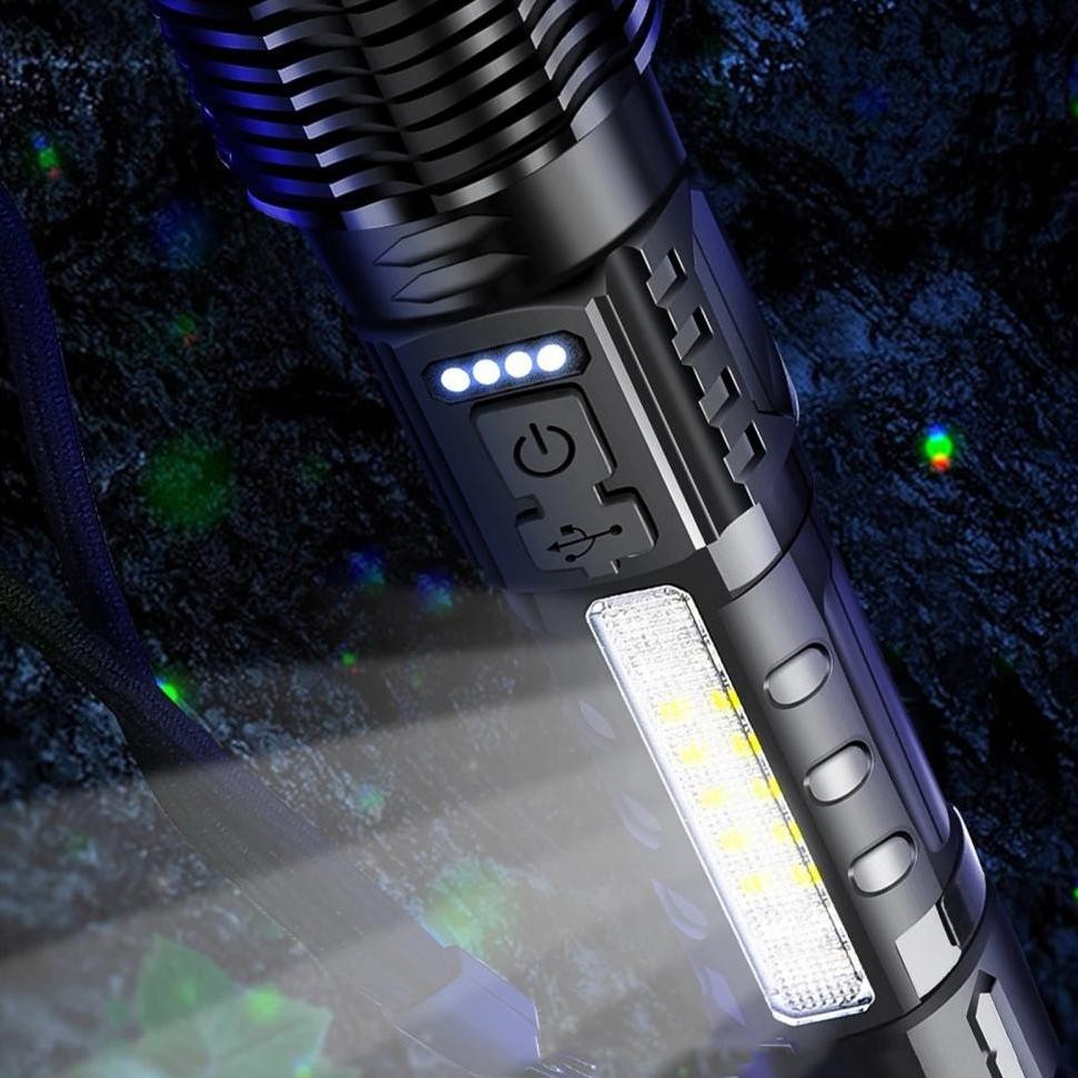 Eelic Cod & Ready Stok Senter Swat Police Terbaik / Senter Led Rechargeable / Senter Cas Usb We69