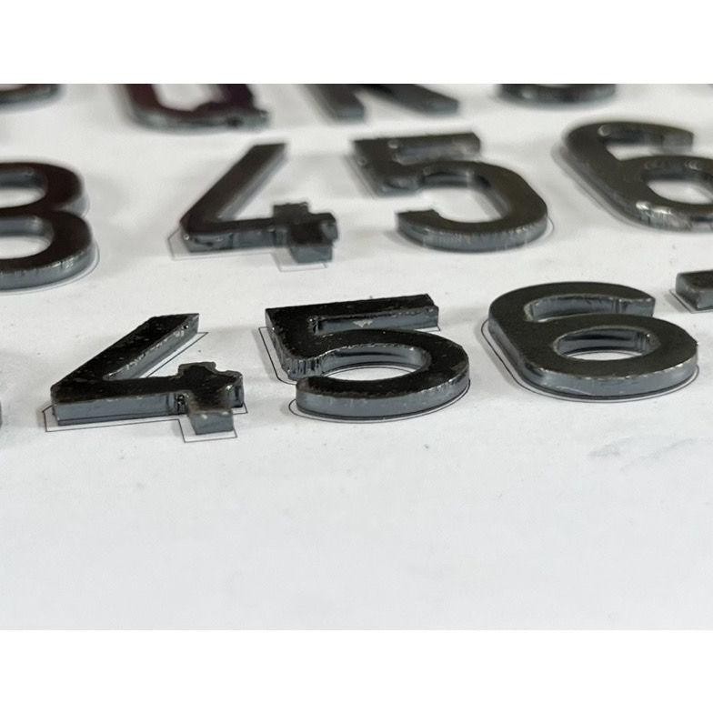 Mall huruf Plat Motor Bahan Plat Besi 2mm