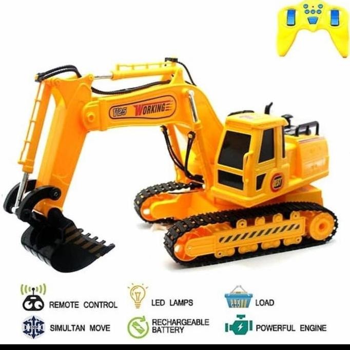 Mainan RC Mobil Excavator, RC Beko Excavator, Remote Control Excavator