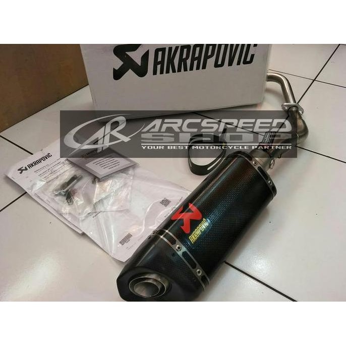 Knalpot Akrapovic Nmax 155 Fullsystem Ori Slovenia (Header custome)