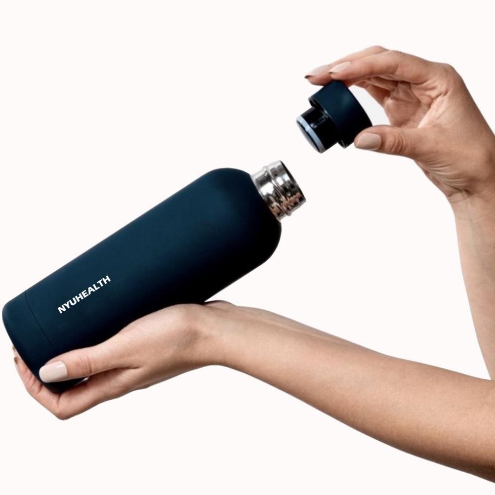 Nyuhealth Botol Minum Tumbler Stainless Steel Vacuum Flask Warna Deep Ocean 500ml