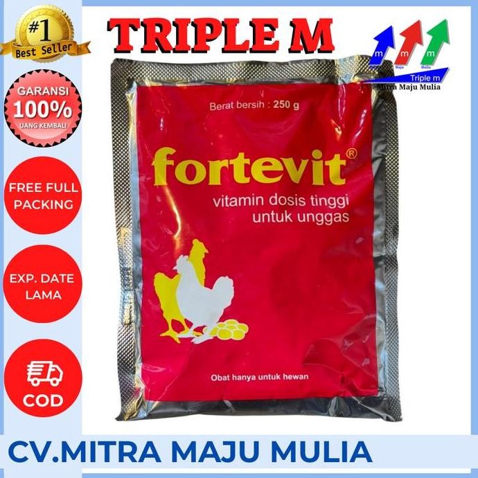 FORTEVIT 250 gram - Vitamin Untuk Unggas AME