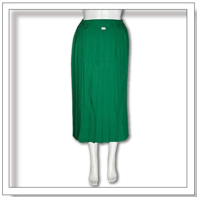 Rok Rempel Panjang Hijau MI/SD Rok Plisket Panjang Hijau Anak Sekolah