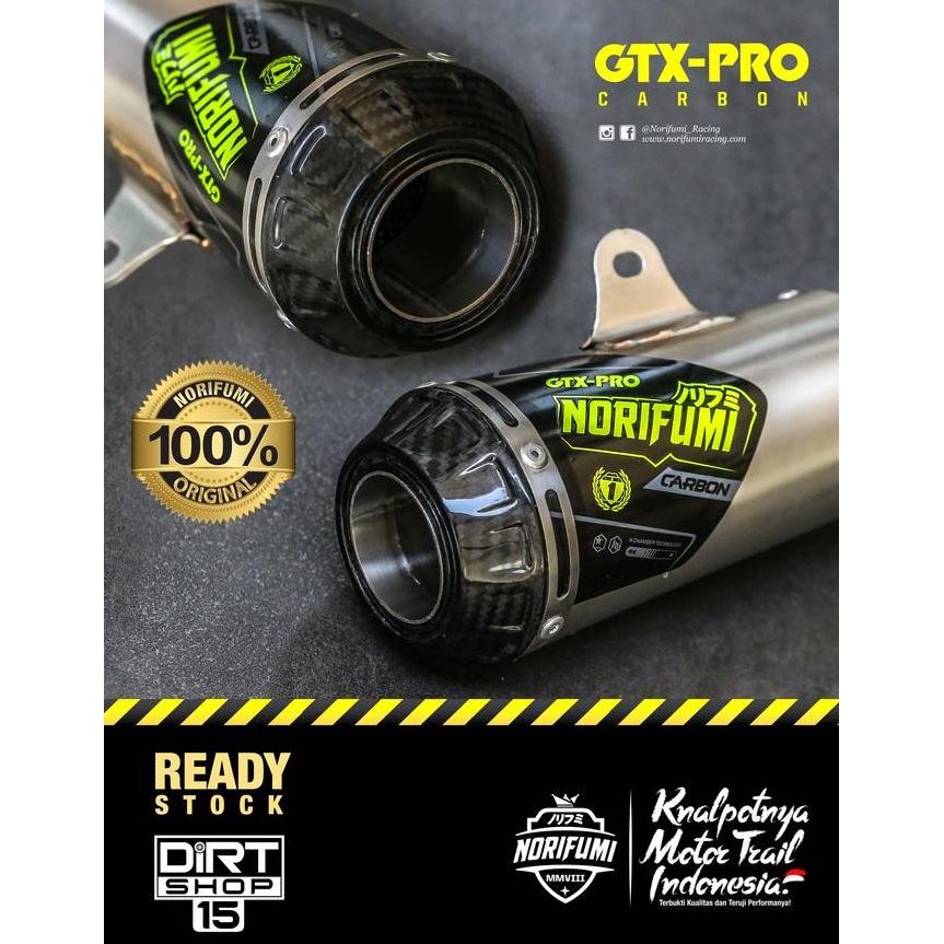 KNALPOT NORIFUMI GTX PRO CARBON TITANIUM BUAT JUPITER MODIF GRASTRACK