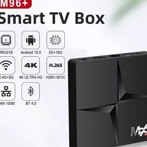 M96 Plus Android 10 Smart Tv Box 4K Uhd Ram 2Gb Rom 16Gb