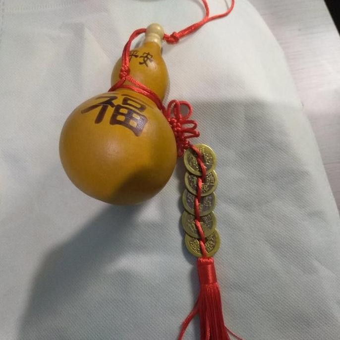 Hiasan Pajangan Gantungan Dekorasi Labu Botol Bottle Gourd Labu Kendi