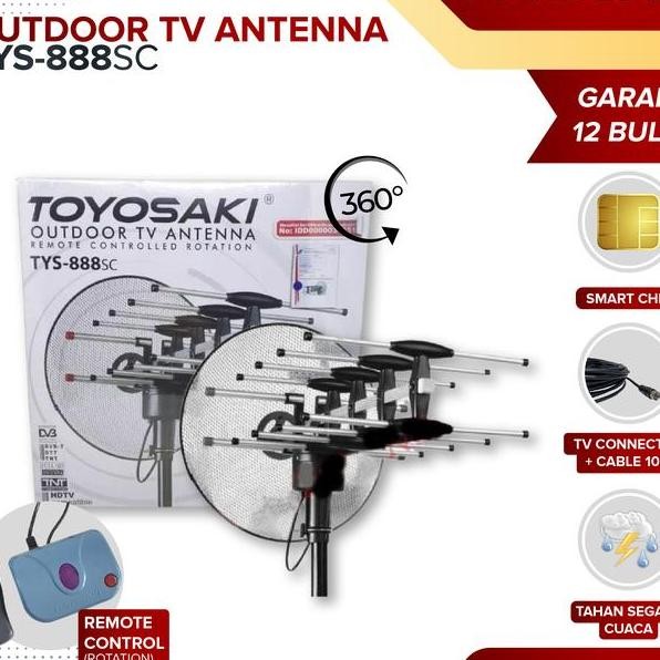 Toyosaki Antena Tv Dital Outdoor Tys 888 Sc