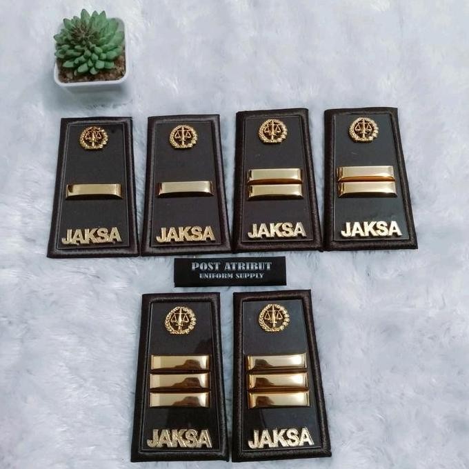 Pangkat Pdh 3A-3C Logam Jaksa / Pangkat Jaksa Terbaru / Atribut Kejaksaan  / Atribut Jaksa / Post At