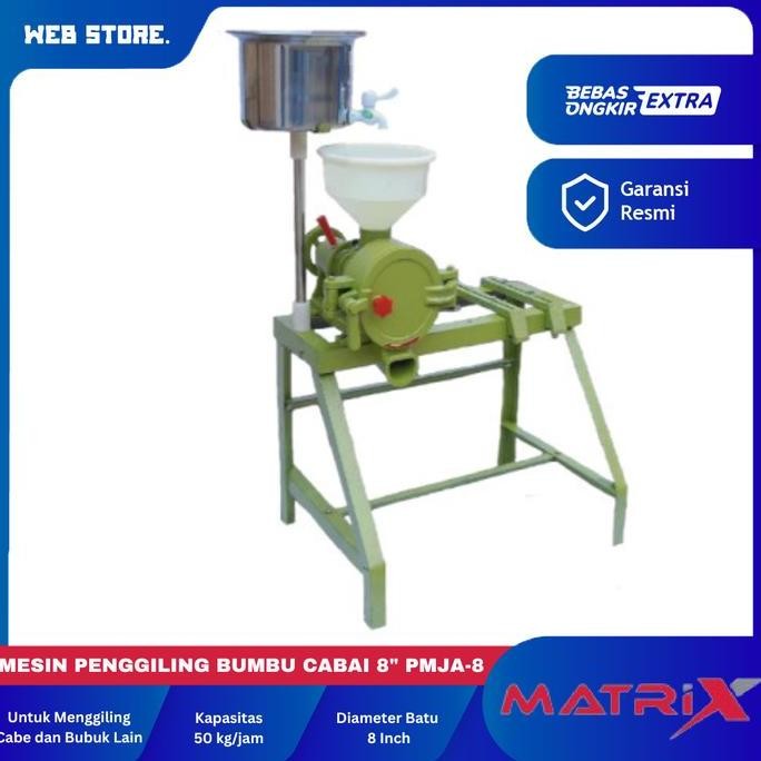 NANSO Mesin Giling Cabe 8" PMJA Mesin Penggiling Bumbu Cabai 8 Inch Gilingan Cabai PMJA-8 MATRIX