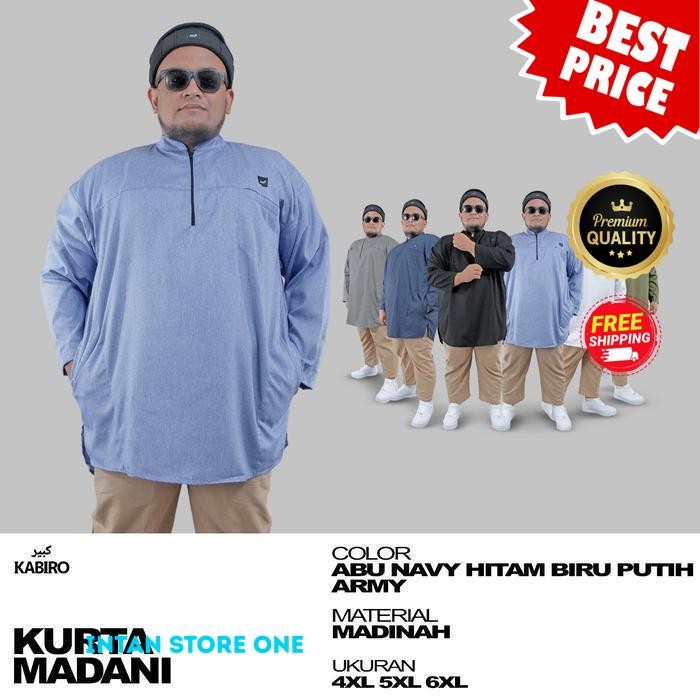 ROSAL-BAJU KOKO JUMBO/KURTA MADANI JUMBO/KURTA MADANI KABIRO-4XL-6XL BEST PRODUCT