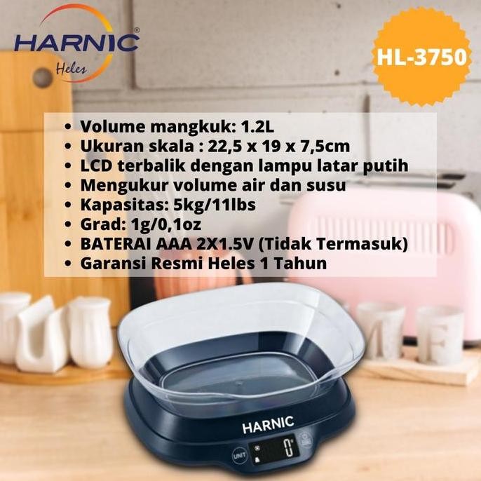 Timbangan Kue Digital-Timbangan Buah-Timbangan-Harnic Heles Hl - 3750