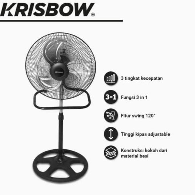 Krisbow 18 Inci Kipas Angin Industrial 3 In 1