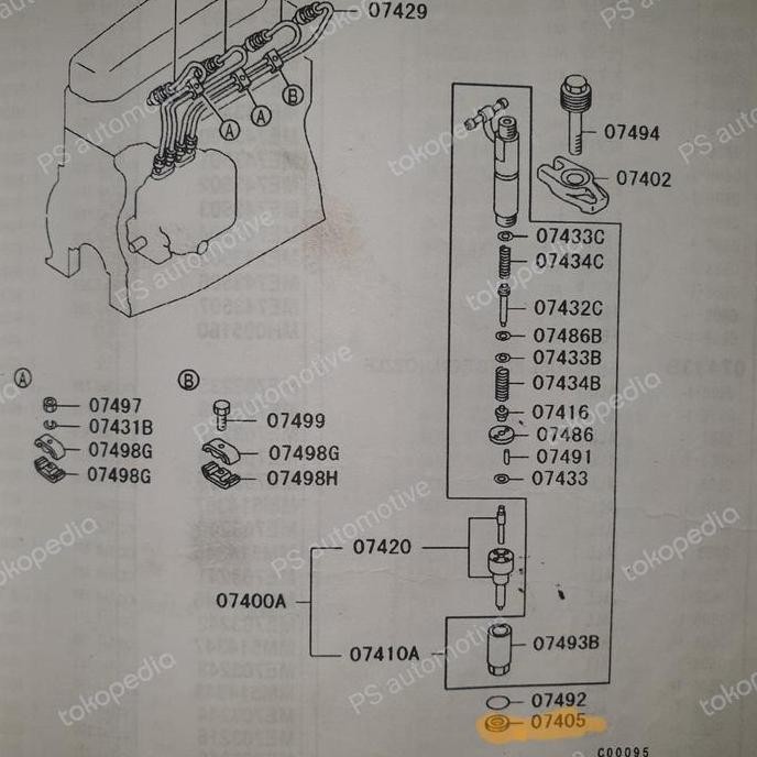 SEAT NOZZLE MITSUBISHI CANTER ME016564 ORIGINAL