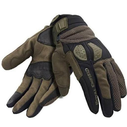 FYP Sarung Tangan Royal Enfield Trailblazer Moss Green Toucht Screen FYP