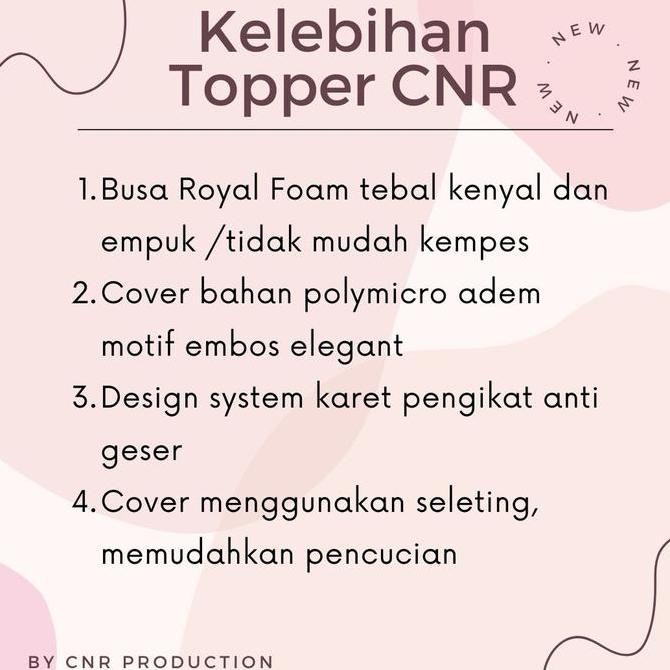 Topper pelindung kasur springbed, tebal empuk,/ Matras protector ukuran single bed ranjang no 3dan 4