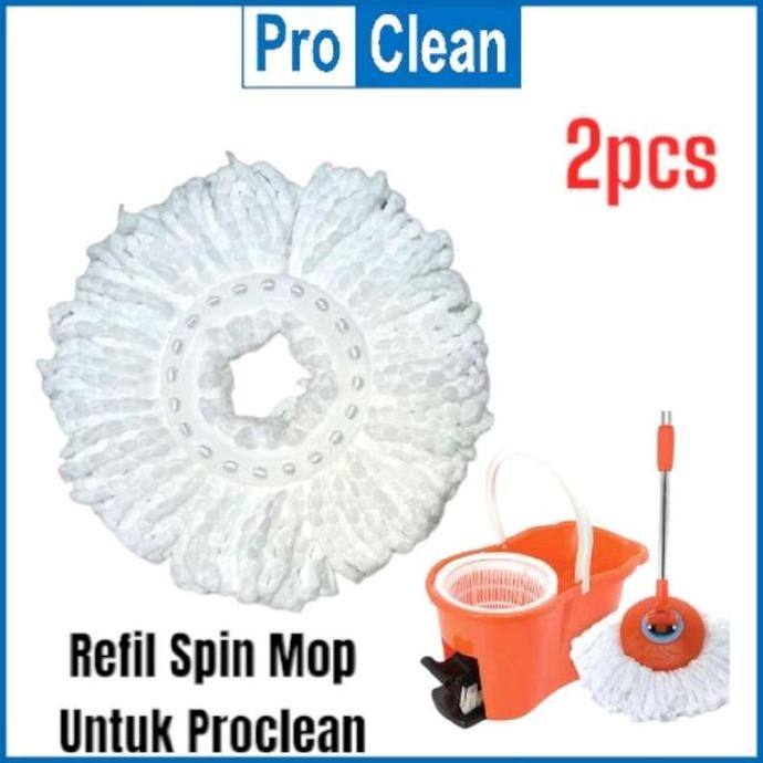 Refil Spin Mop Microfiber Untuk Proclean / Kain Pel untuk Proclean / Mop
