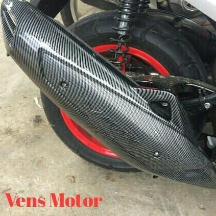 Cover Knalpot Carbon Yamaha Nmax Old Nemo/Cover Pelindung Knalpot Nmax Old Carbon Nemo Harga Khusus