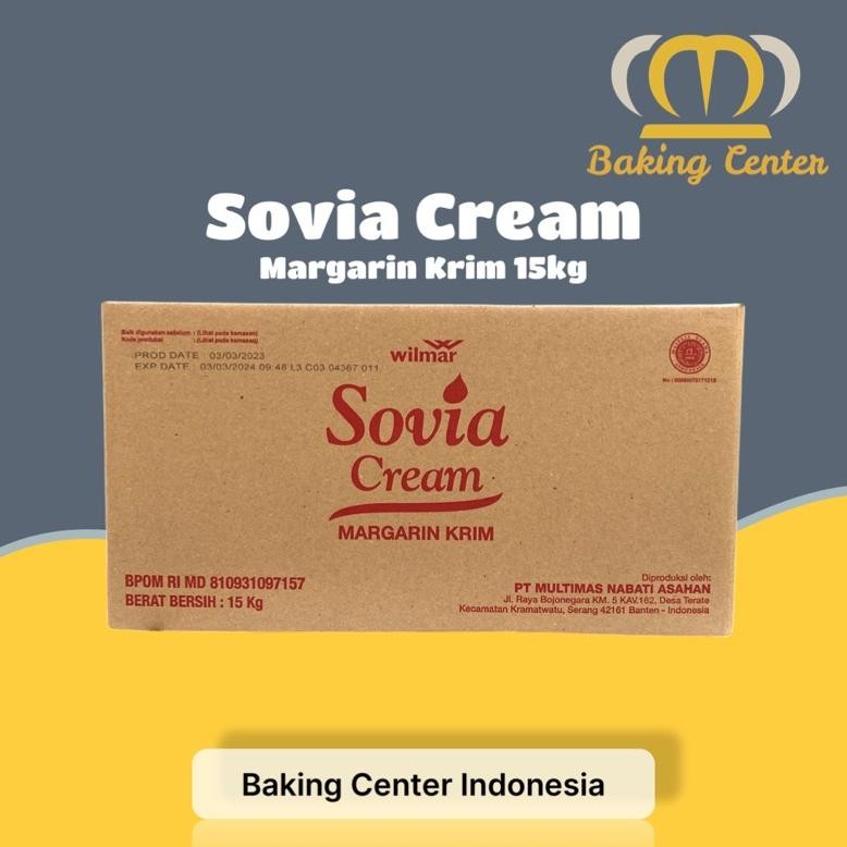 Margarine Cream Sovia 15kg - Sovia krim Margarine 15kg