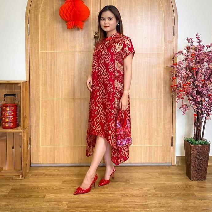 Lausboutique-Dress Qipao Liu-Seri Pulau-Dress Qipao Batik