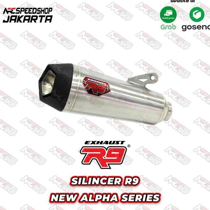 Knalpot R9 New Alpha Silencer Only 50Mm Hemat