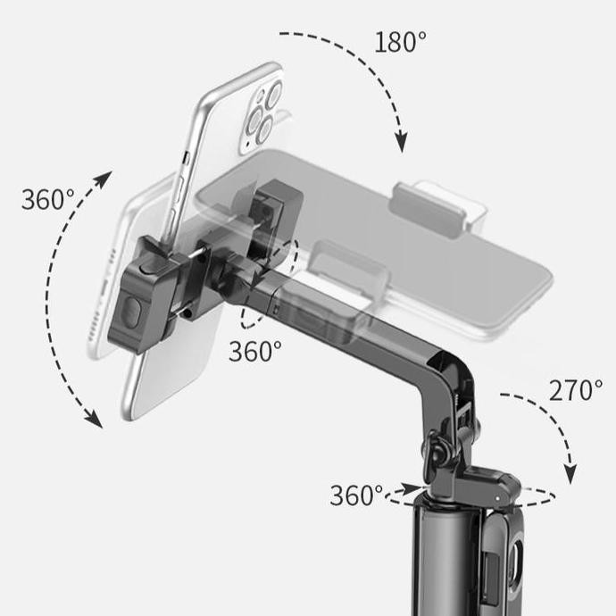 tripod tongsis stabilizer handphone bluetooth remote anti goyang 1.6M