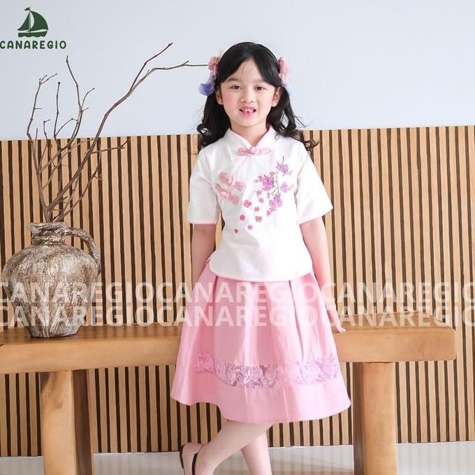 DT16 >> Baju Imlek Cheongsam Anak Perempuan Baju Cina Cheongsam