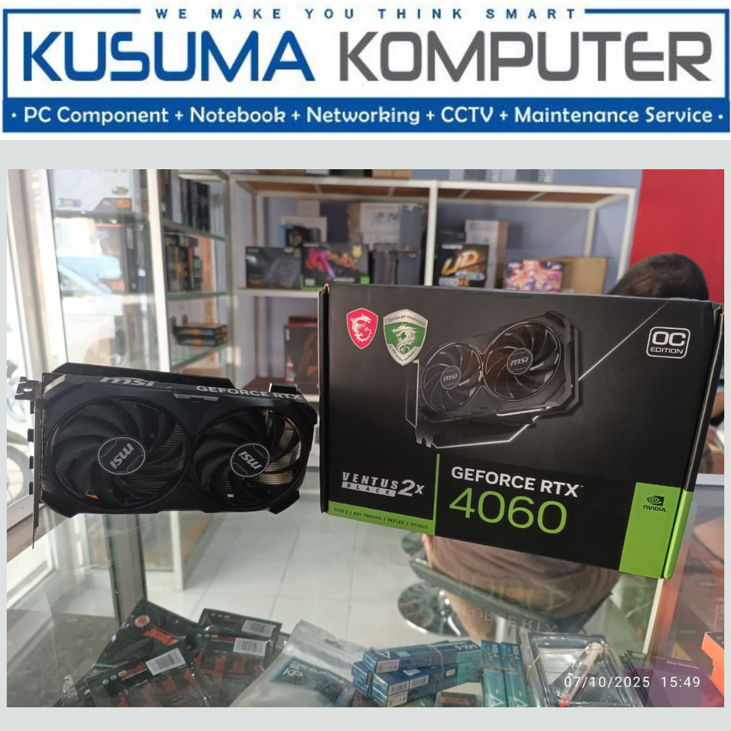 VGA NVIDIA MSI RTX 4060 8GB BEKAS GARANSI RESMI 2028