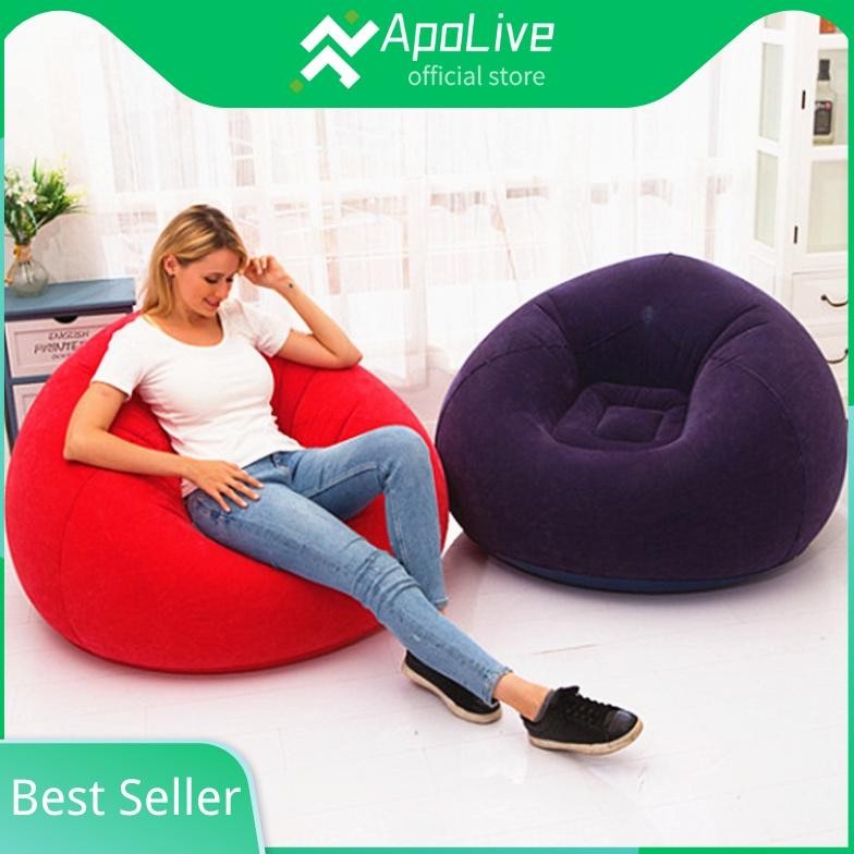 Apolive - Sofa Santai Angin Inflatable Sofa Bean Bag  Stylish Indoor Outdoor Sofa tunggal Sofa tiup