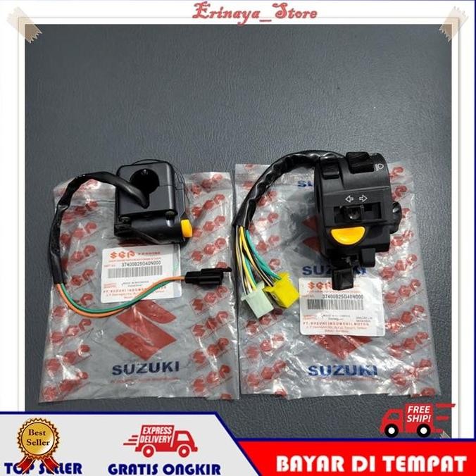 Original Saklar Switch 2Pcs Kanan Kiri Tombol Satria Fu 150 Suzuki Sgp Old Lama Ori
