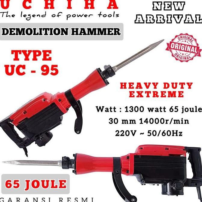 jhonxie- BOR Jack HAMMER DEMOLITION merek UCHIHA bobok Aspal dpt pisau dua kuat