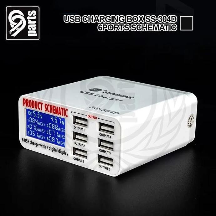 ENRIO- USB Charging Sunshine SS-304D 6 PORT / USB Charging Schematic Sunshine 304D 6PORT