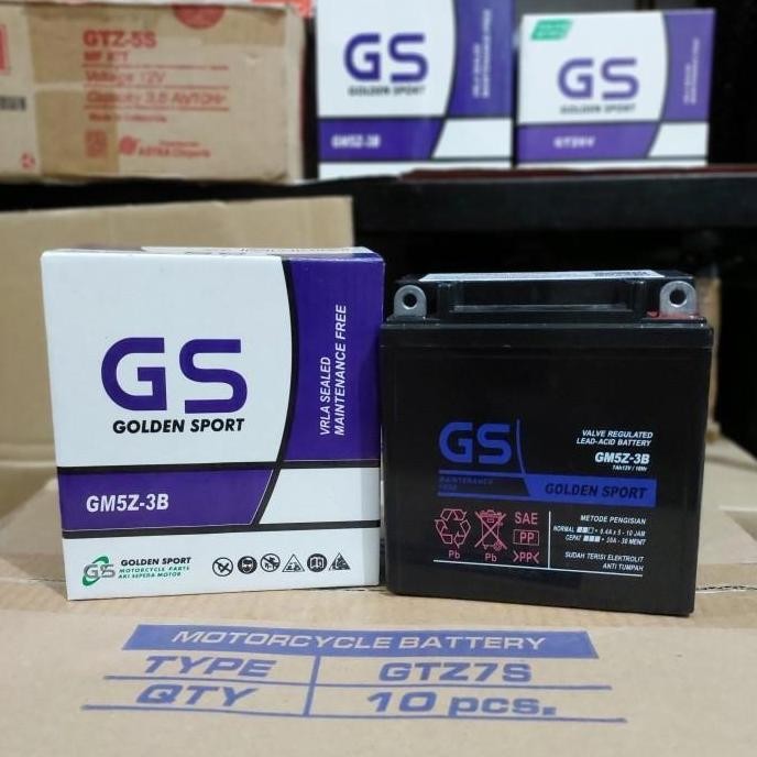 Aki Motor Supra Fit New / Lama, Supra 100Cc Gs Gm5Z-3B Mf Aki Kering