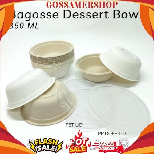 New Bagasse Dessert Snack Bowl 350 ML BG350