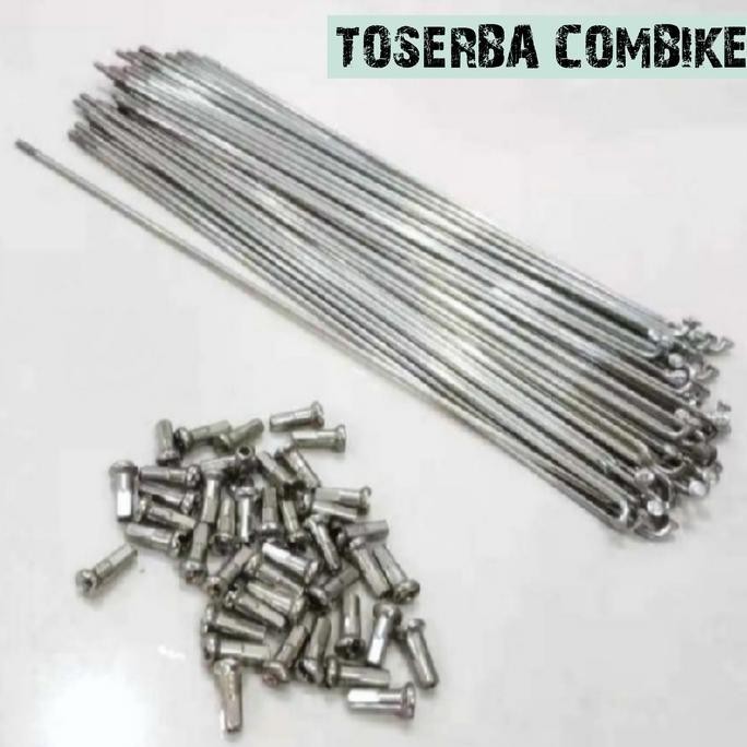 HARGA DISC - JARI - JARI / RUJI SEPEDA 27,5" 14G x 272 STAINLESS STEEL