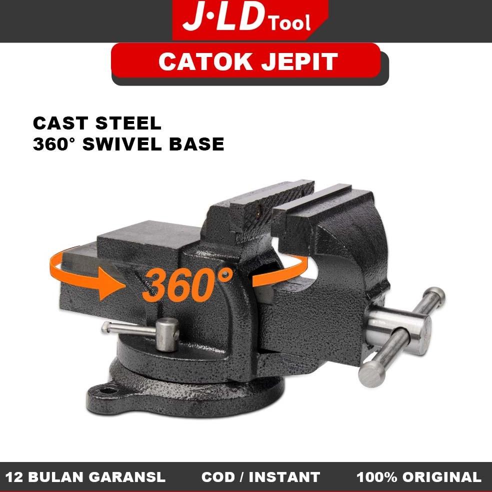 EDELWEIS JLD 3-8inch Catok Clamp/Ragum Klem/Ragum Tanggem Alat Jepit Serbaguna/Catok Paron Ragum Bes