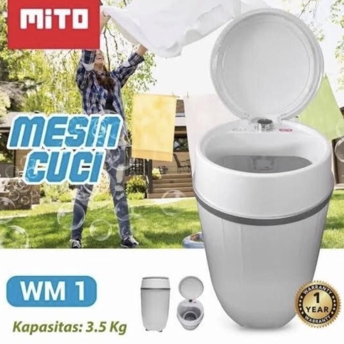 EDELWEIS- mesin cuci portable mito mini 3.5kg mito wm1