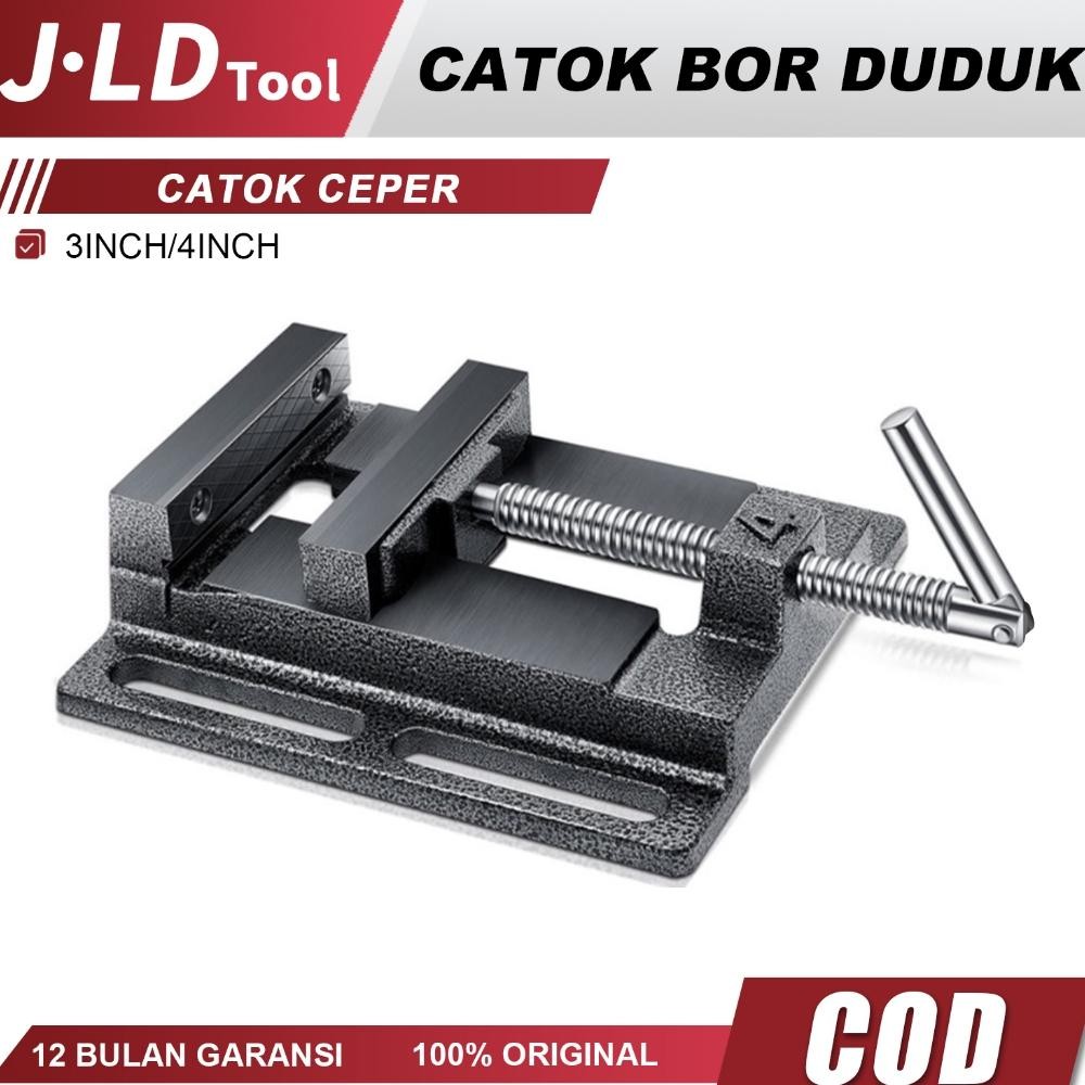 EDELWEIS JLD Ragum Bor Duduk Besi Catok Besi Penjepit Ragum Catok Bor Duduk Catok Clamp Besi Catok B