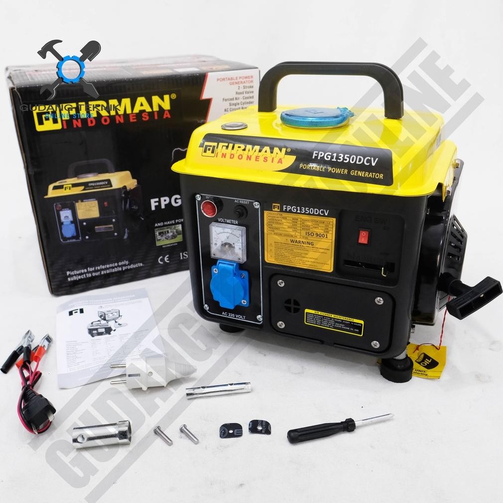 albertGokil Genset Firman FPG1350DCV FI 700Watt / Generator Bensin 2Tak Firman FPG 1350 DCV 700W