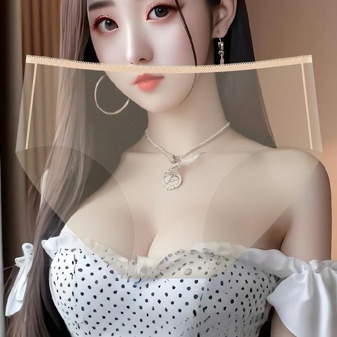 Promo Celana Dalam Wanita Model Baru Transparan Sepenuhnya, Bahan Jaring Tipis, Mid-Rise, Bernapas, 