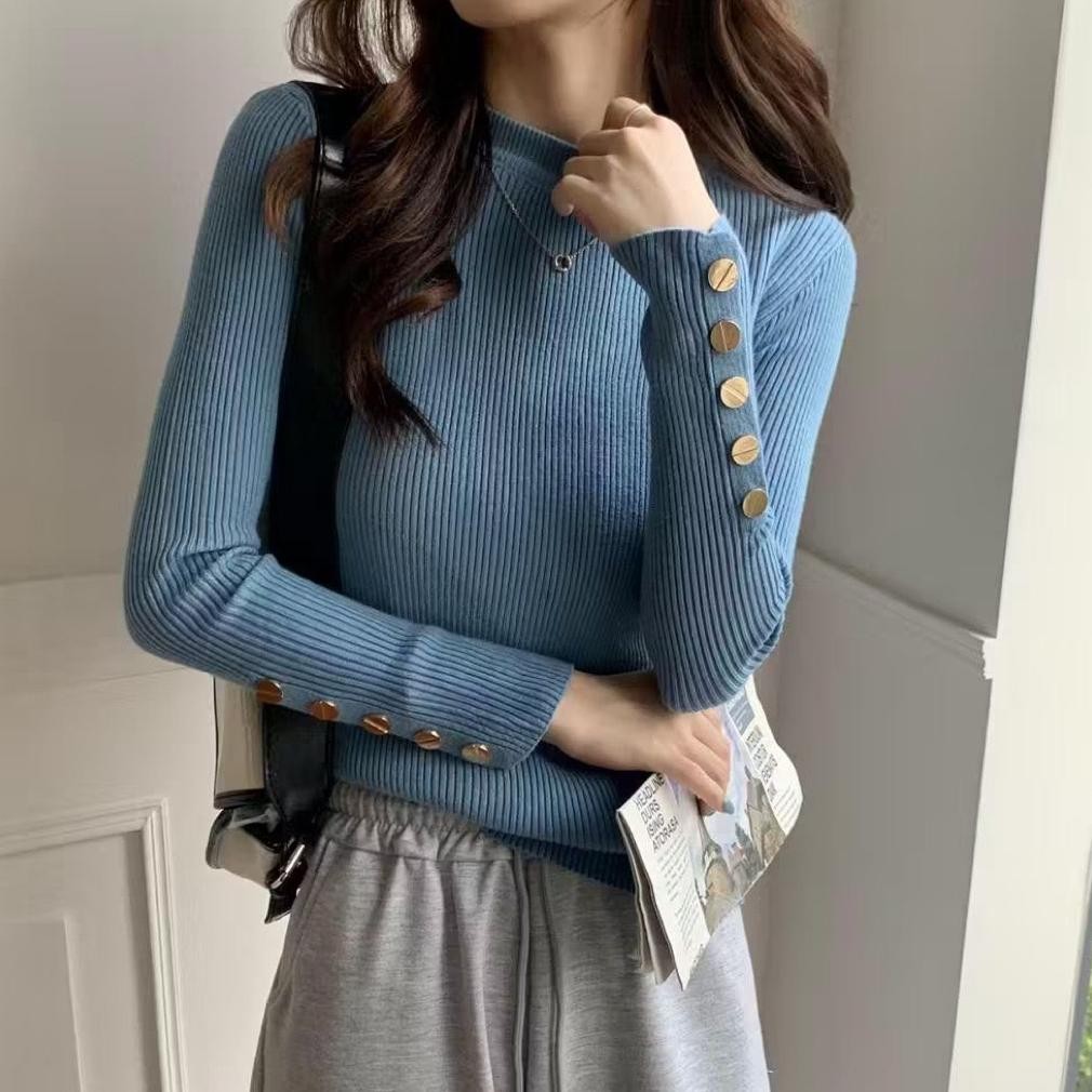 KHALISA FASHION||MANSET RAJUT WANITA KANCING TANGAN/MANSET RAJUT KEKINIAN/MANSET RAJUT WANITA MODERE