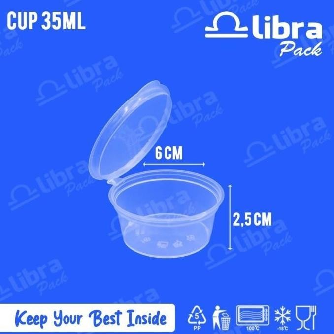 (50 PCS) CUP SAMBAL KLIP 35ML CUP SAMBAL TEMPAT SAMBAL SAOS