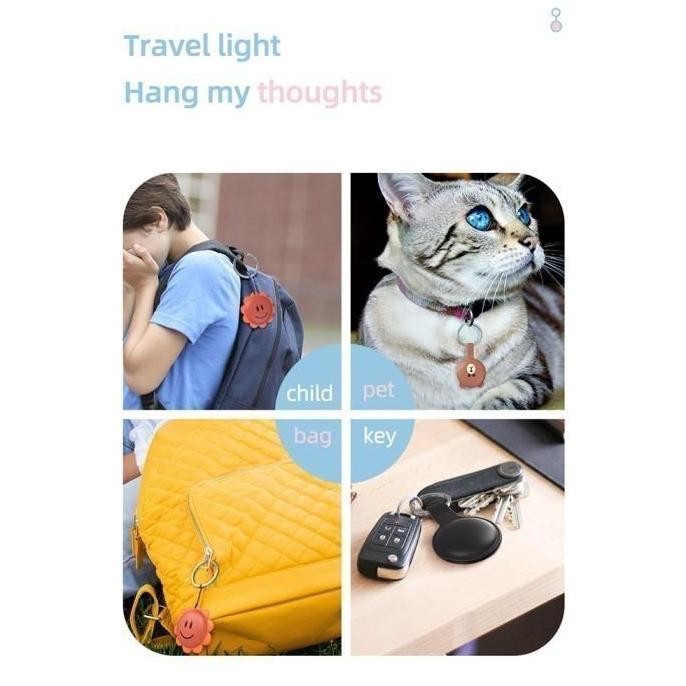 MIJOBS Gantungan Kunci Silicone Bear u/ Apple AirTag Case Cover Casing