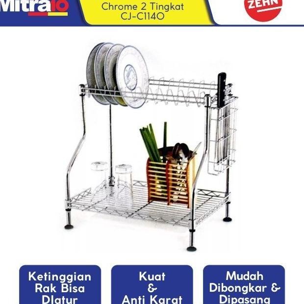 Zehn Rak Piring Cjc1140 Chrome Adjustable