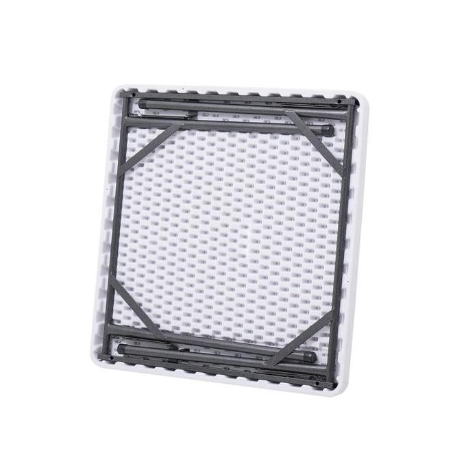 KRISBOW 86X86 CM MEJA LIPAT - PUTIH/ABU-ABU