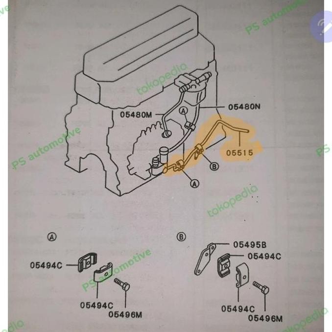 PIPA SELANG SOLAR MITSUBISHI CANTER ORIGINAL ME224980
