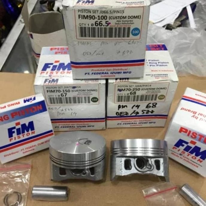 Piston Seher Fim 66 66.5 67 67.5 68 Mm Pin 14 15 Kualitas Terbaik Harga Termurah