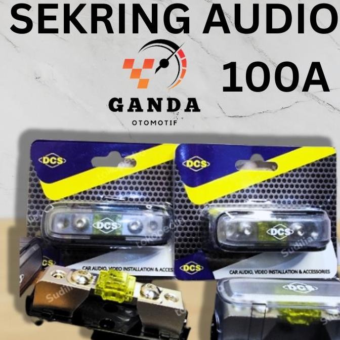 Promo Sekring / Sikring Fuse Audio / Mobil Fuse Holder Audio Mobil - 100 A Cod