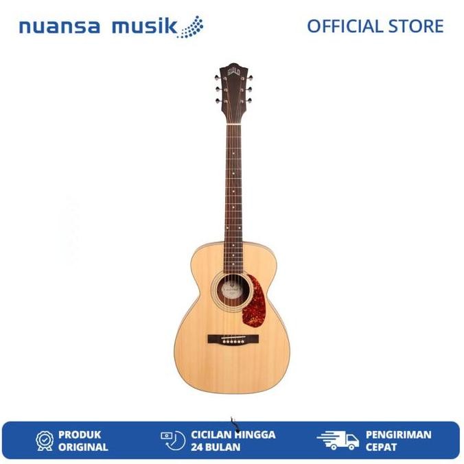 Guild M240E Acoustic Electric Guitar - Natural